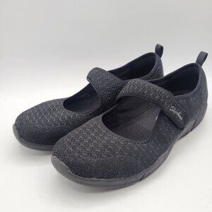 Skechers Be-Lux Slow Drift Mary Jane Flats Black Comfort Shoes Women's 9